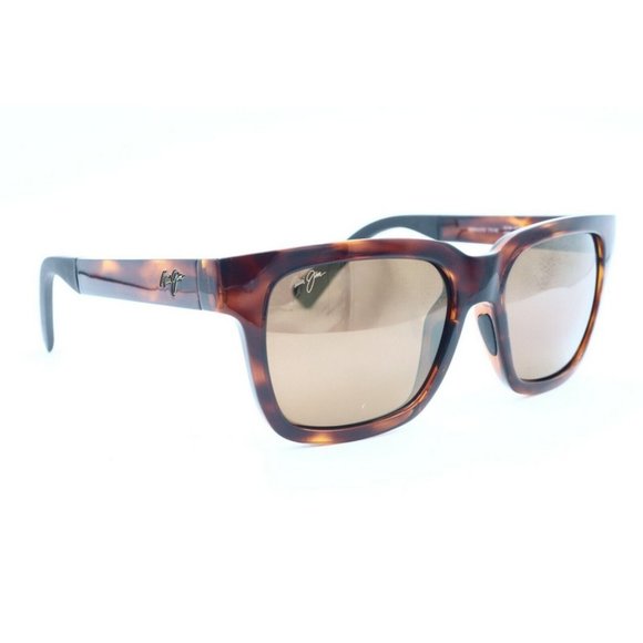 Maui Jim Mongoose MJ 540-10 Square Tortoise Sunglasses Polarized Brown Lens (A) main image 5